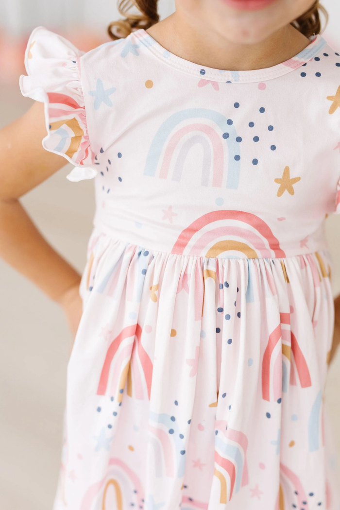 Over the Rainbow Flutter Twirl Dress