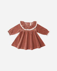Cranberry Velour Dress