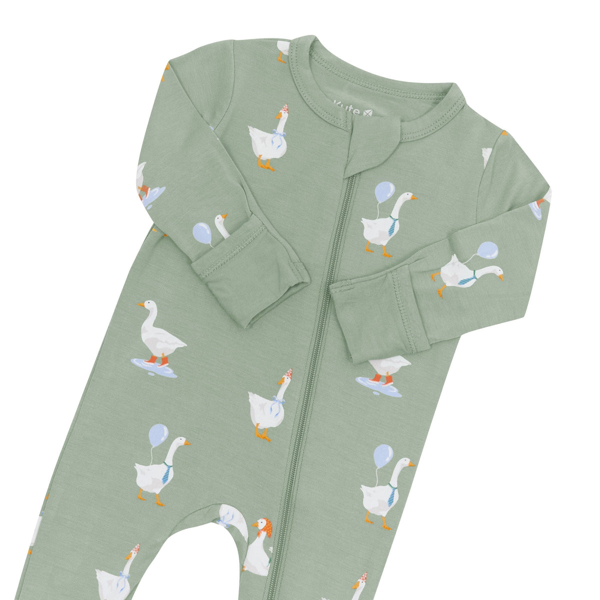Silly Goose Bamboo Zippered Footie