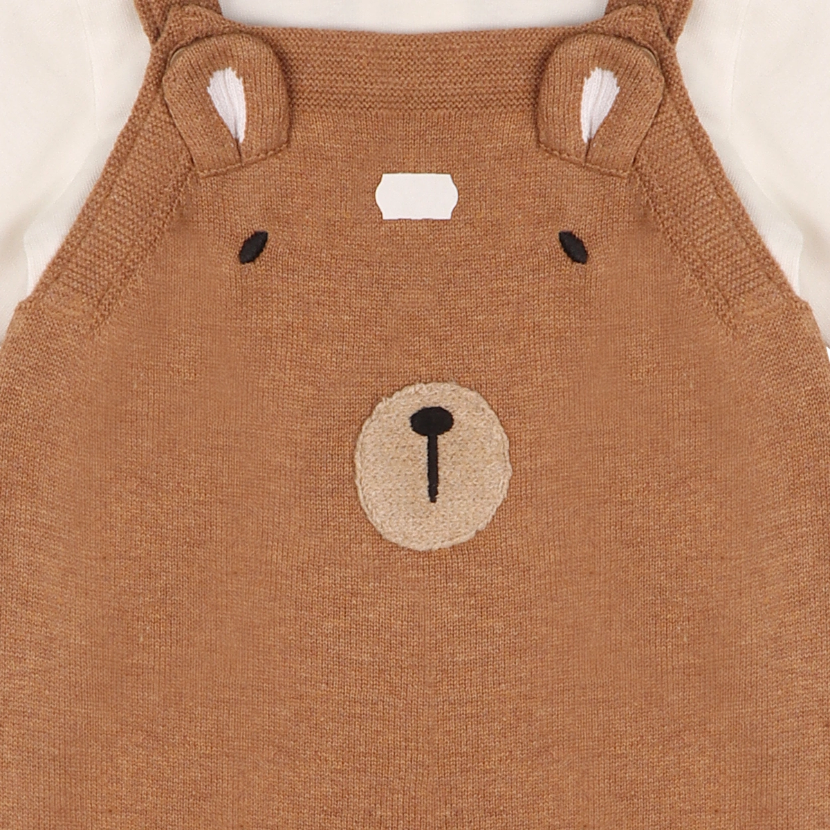 Bear Knitted Overall Set