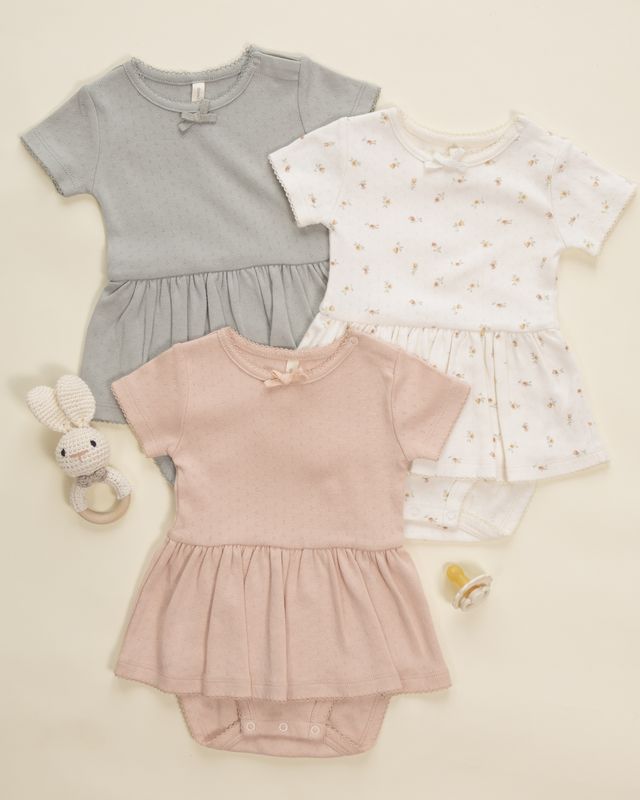 Sage Pointelle Skirted Bodysuit Dress