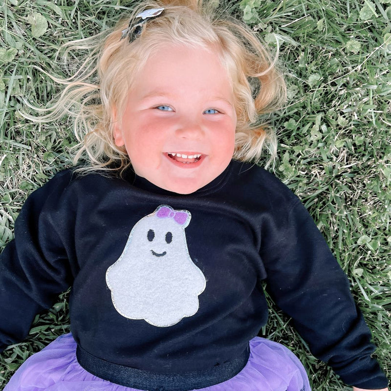 Girly Ghost Patch Pullover