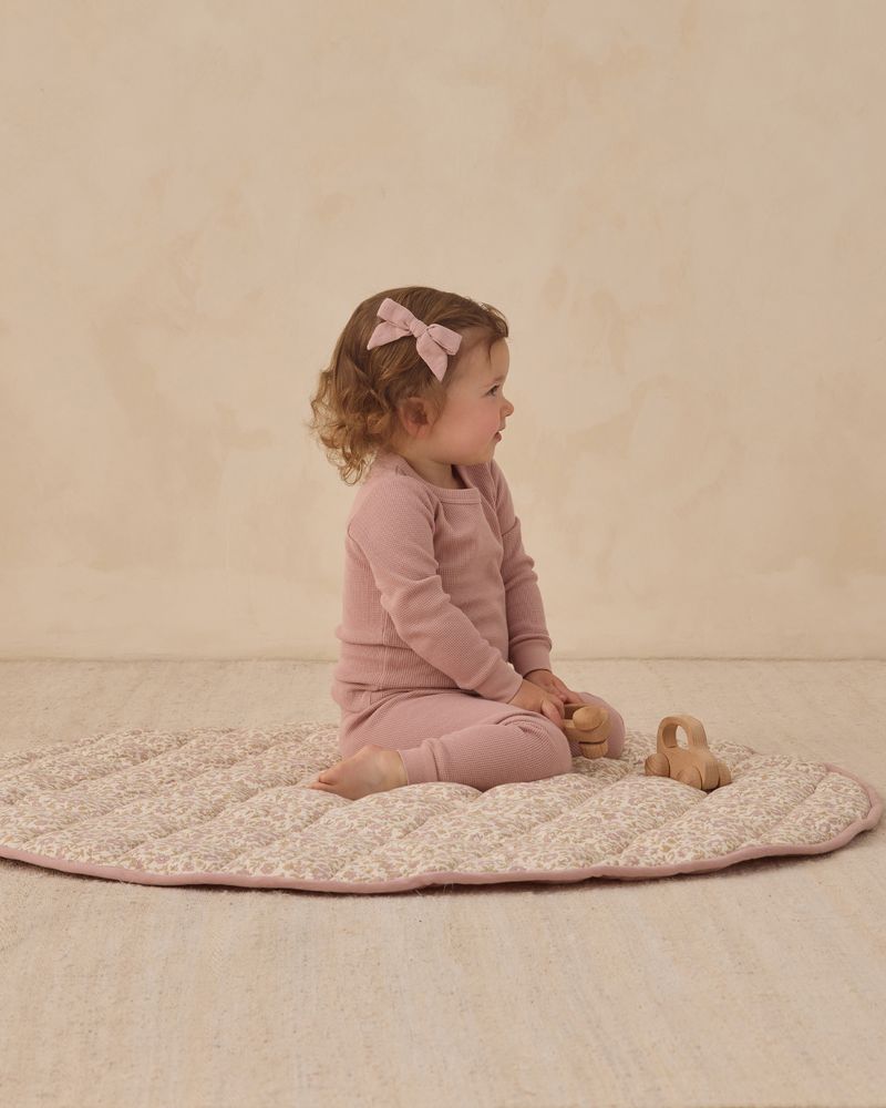 Mauve + Ivory + Sage Bow Clips