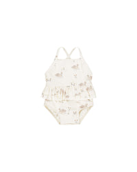 Swans Ruffled One-Piece Swimsuit