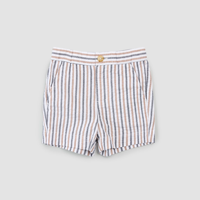 Striped Seersucker Shorts