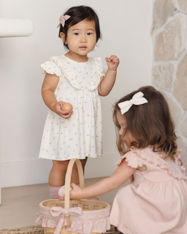 Petit Fleur Pointelle Ruffle Dress