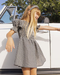 Black Check Louise Dress