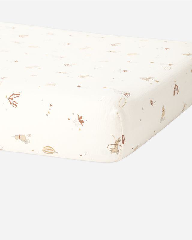 Carnival Woven Crib Sheet