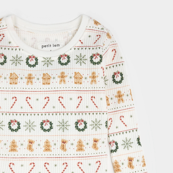 Festive Fair Isle Thermal Pajama Set