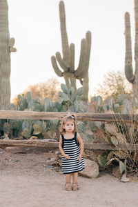 Navy Stripe Knit Tank Dress