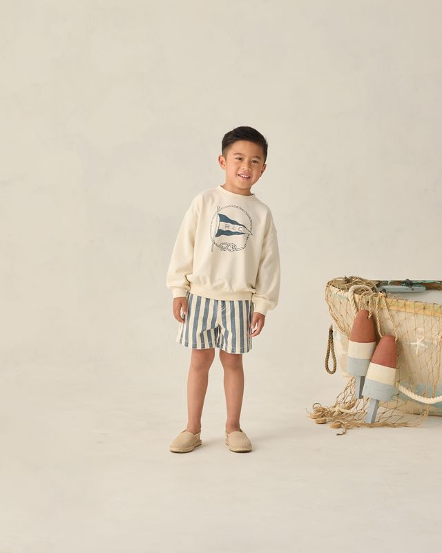 Navy Stripe Dawson Short