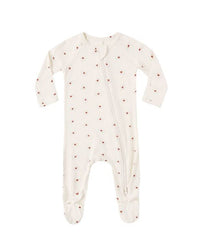 Valentine Bamboo Zip Footie