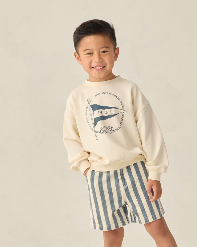 Navy Stripe Dawson Short