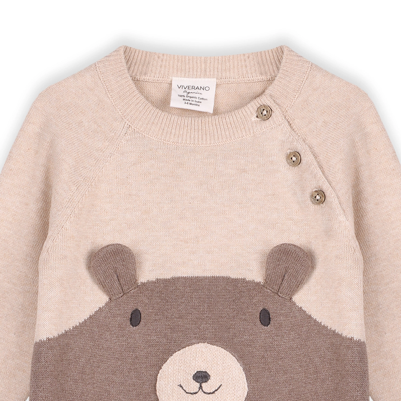 Cuddly Bear Knit Jumpsuit
