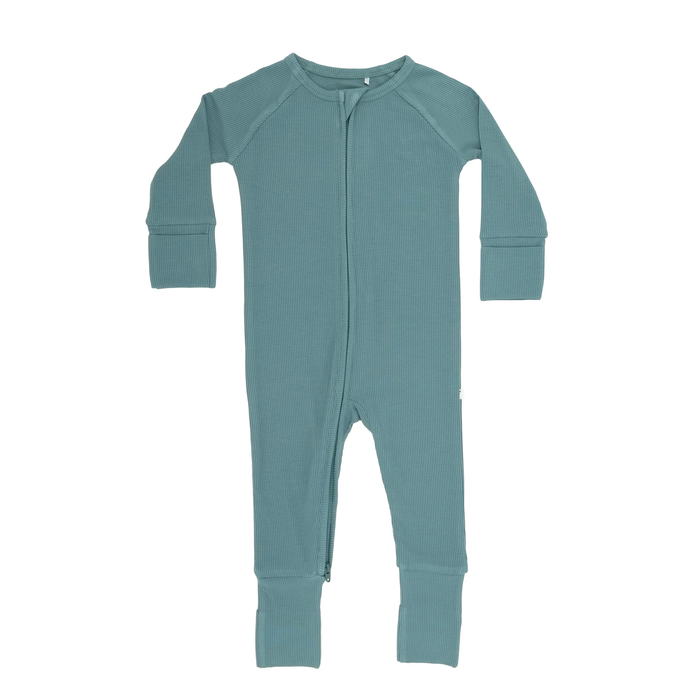 Glacier Blue Bamboo Zip Romper