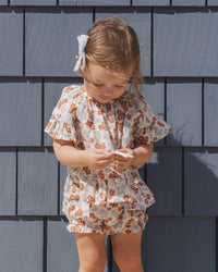 Americana Floral Butterfly Top + Bloomer Set
