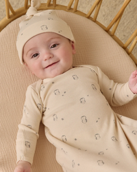 Owls Knotted Gown Set