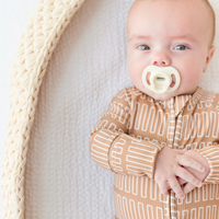 Neutral Lines Small Ribbed Zip Romper