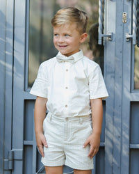 Sky Stripe Suspender Short