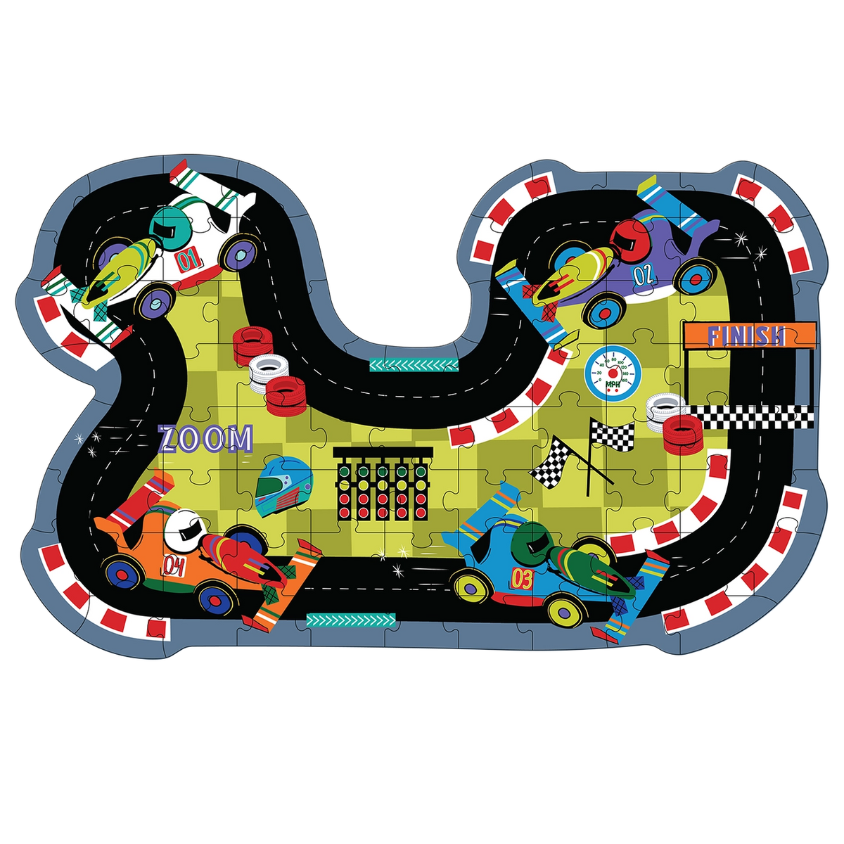 Race Track 80pc Jigsaw Puzzle