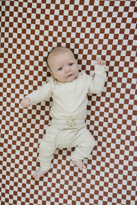 Cream Bamboo Snap Bodysuit