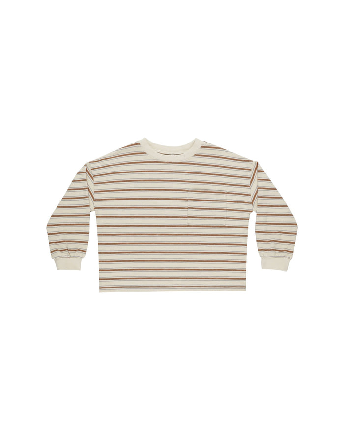 Saddle Stripe Relaxed Long Sleeve Tee