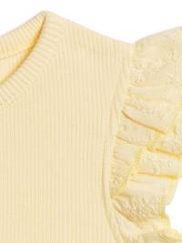 Butter Maggie Ribbed Ruffle Bodysuit