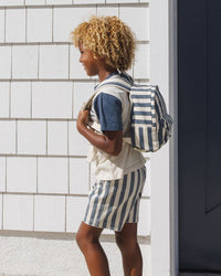 Navy Stripe Dawson Short
