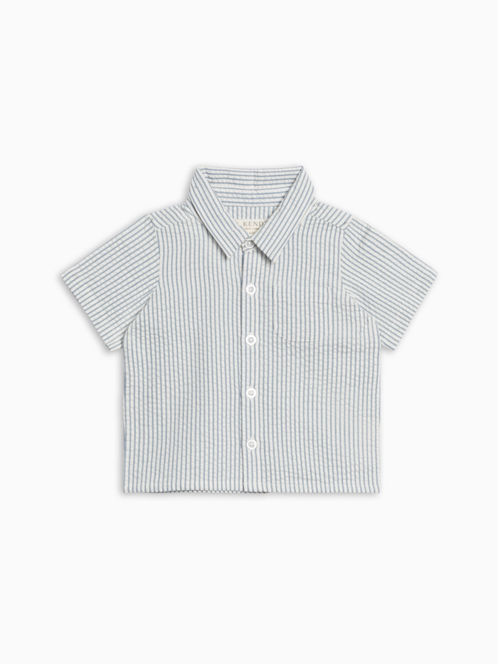 Shore Stripe Seersucker Button Down