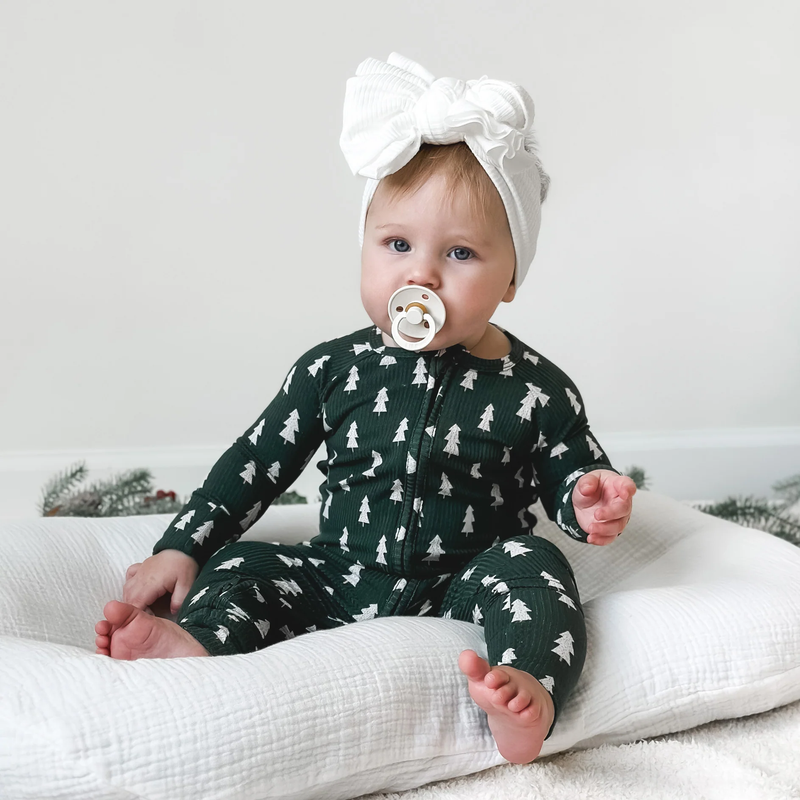 Christmas Trees Zip Romper