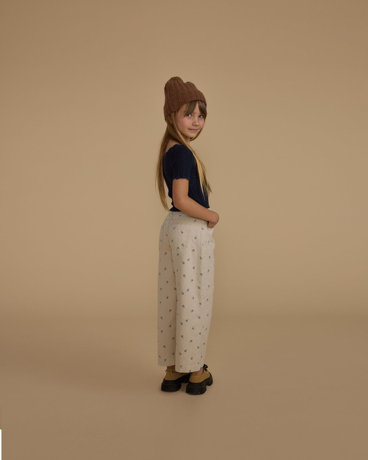 Blue Daisy Straight Leg Pant