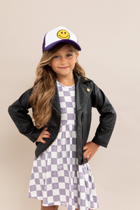 Lavender Check It Out Bamboo Dress