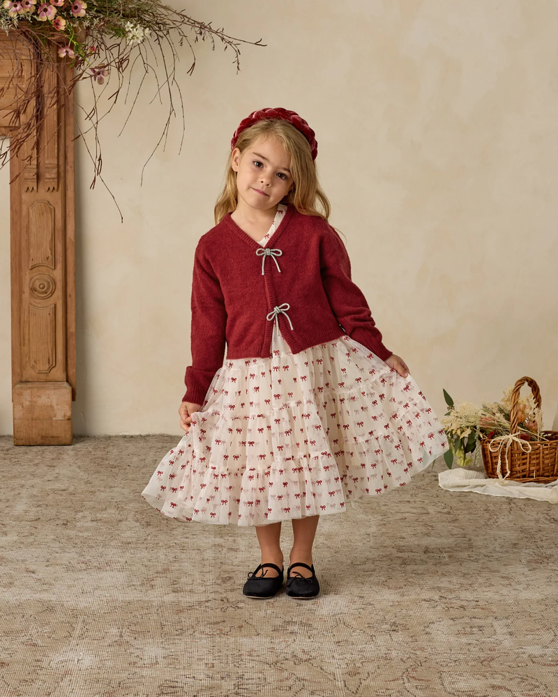 Ruby Bow Cardigan