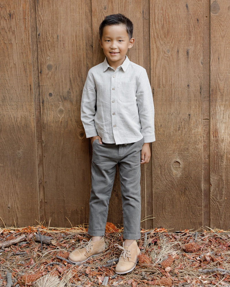 Forest Gingham Collared Shirt