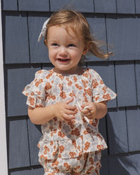 Americana Floral Butterfly Top + Bloomer Set