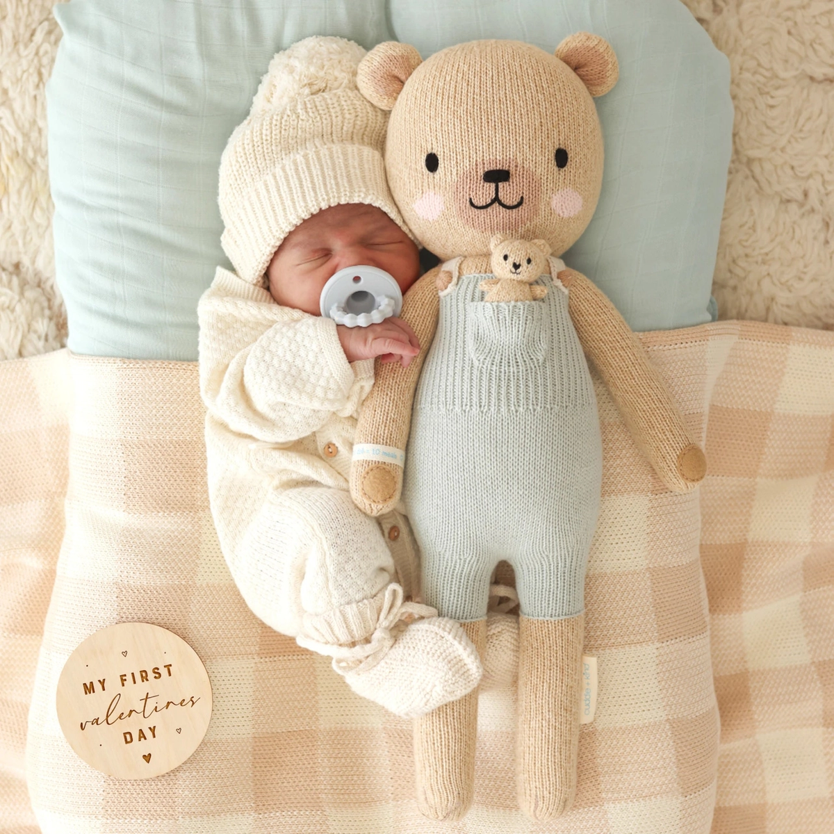 Alexander the Honey Bear Knitted Doll