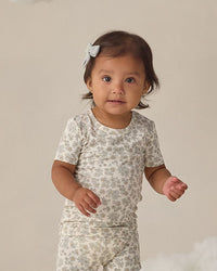 Blue Floral Bamboo Pajama Set