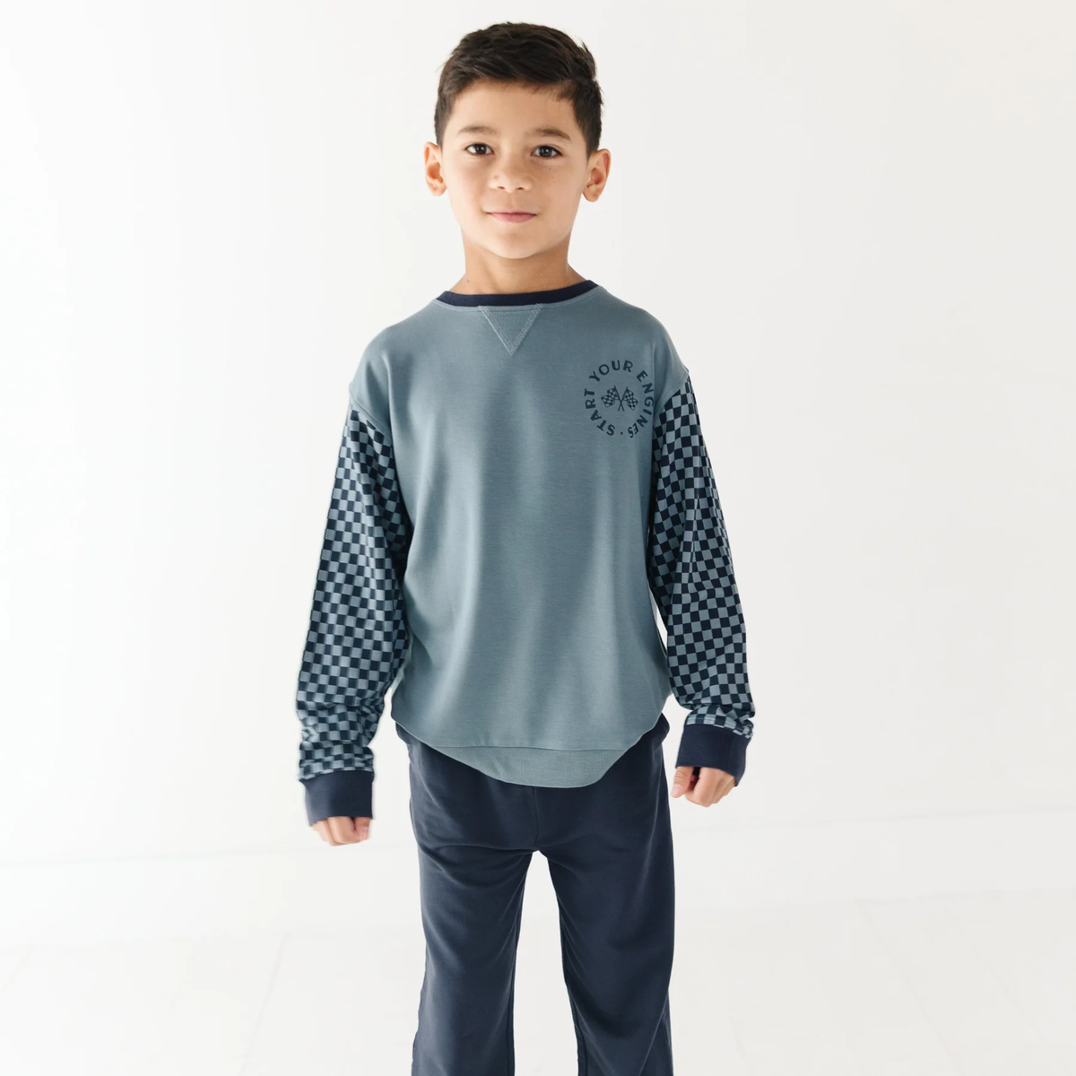 Start Your Engines Bamboo Terry Pullover