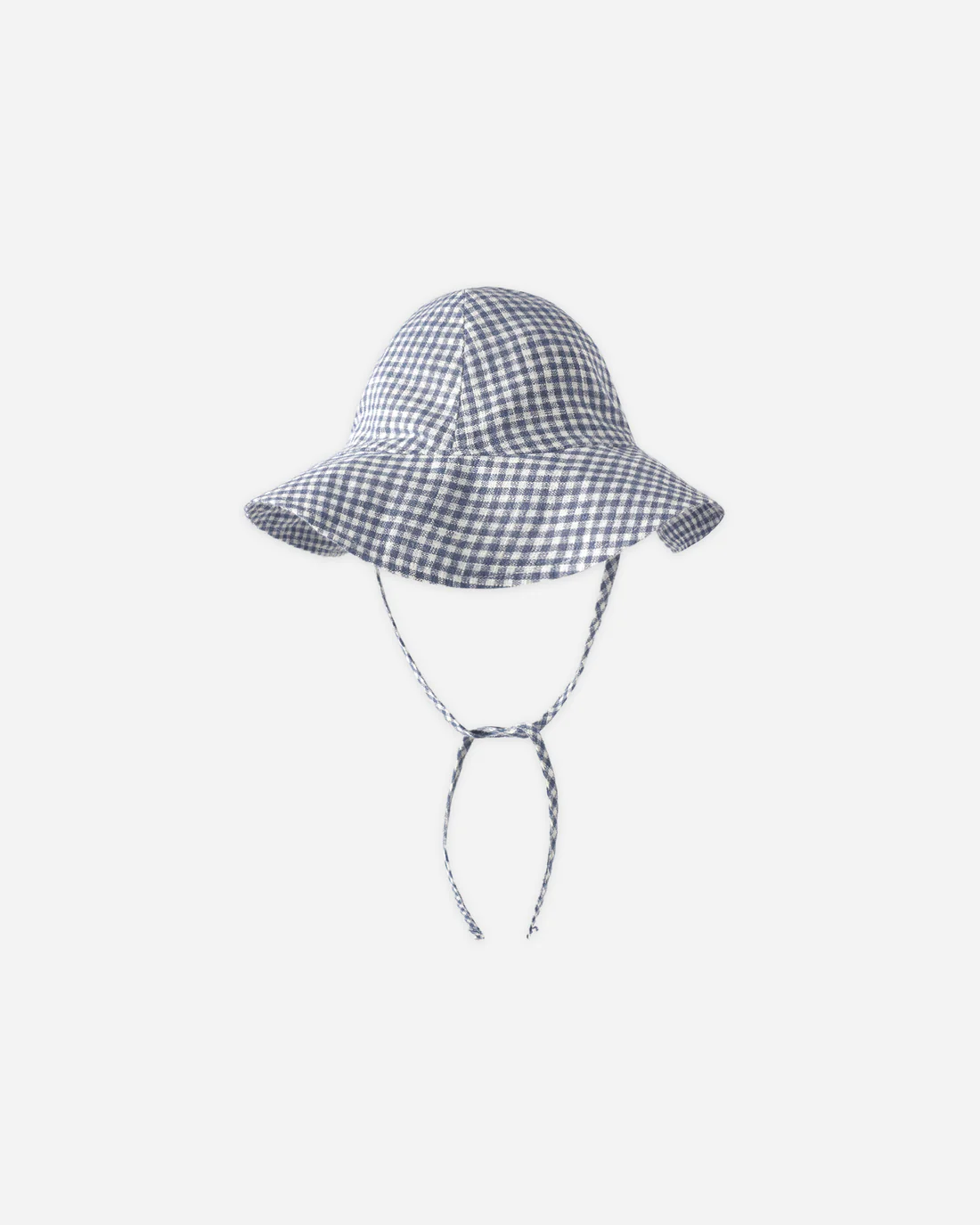 Marine Gingham Floppy Sun Hat