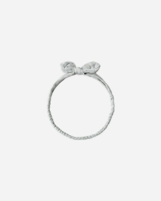 Green Gingham Baby Bow