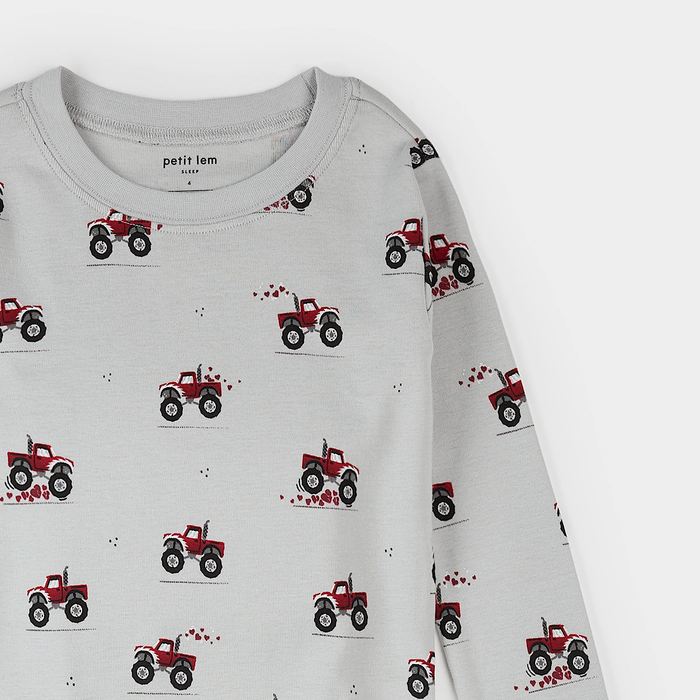 Monster Truck Love Pajama Set