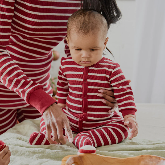 Scarlet Striped Thermal Sleeper