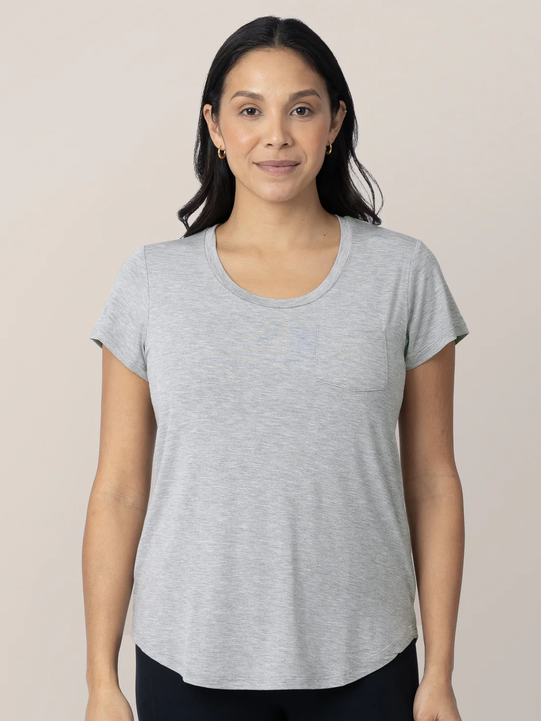 Heather Grey Everyday Maternity & Nursing T-shirt