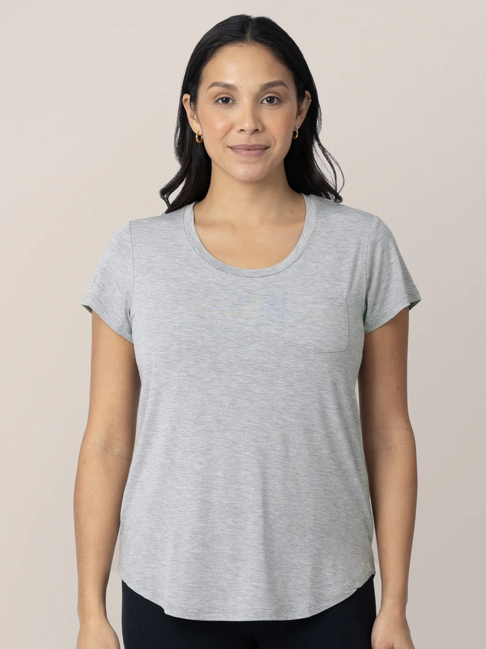 Heather Grey Everyday Maternity & Nursing T-shirt