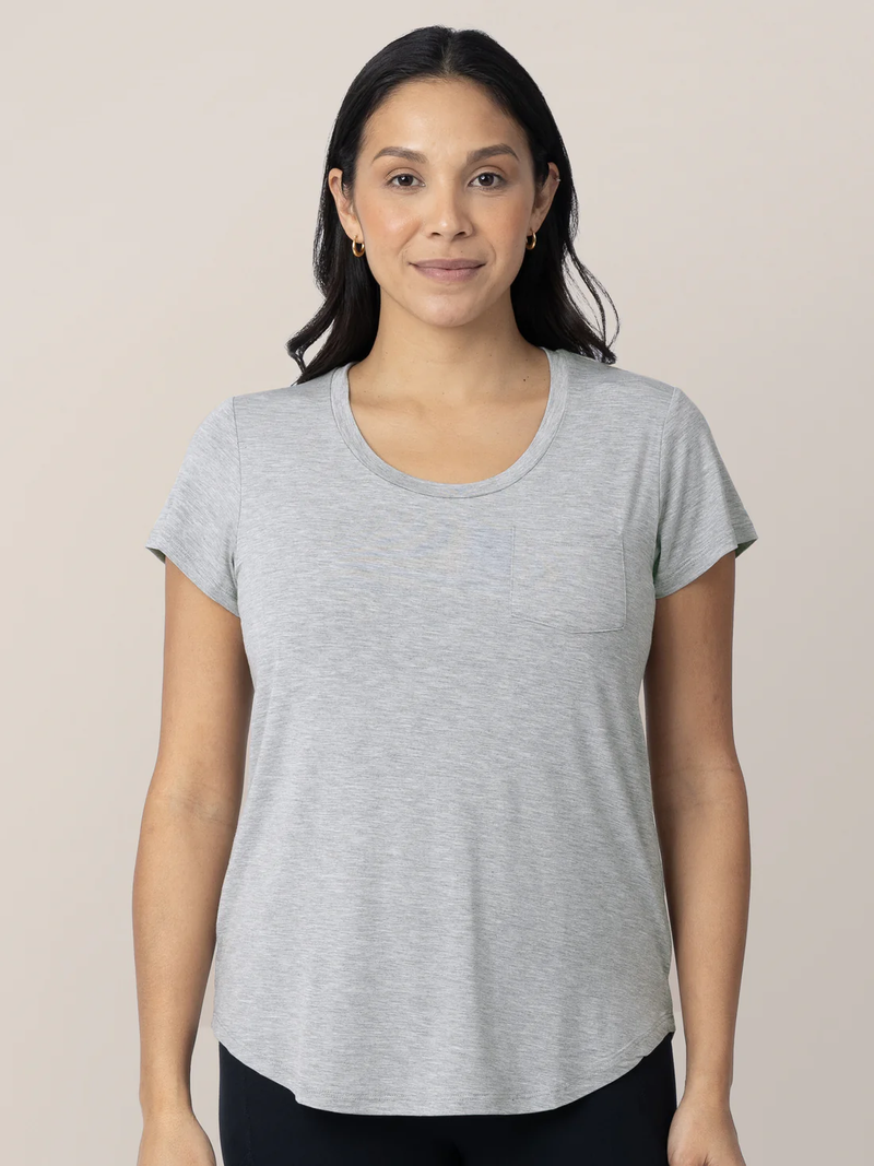 Heather Grey Everyday Maternity & Nursing T-shirt