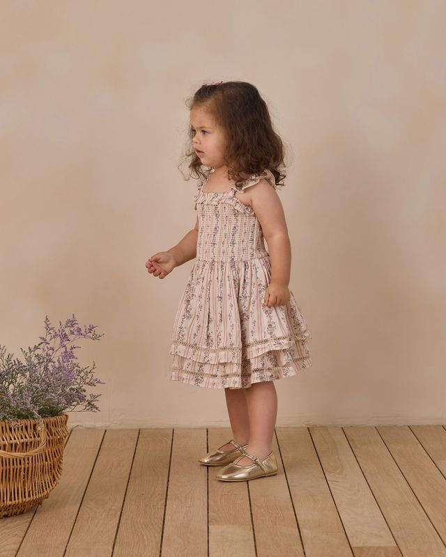 Floral Stripe Birdie Dress