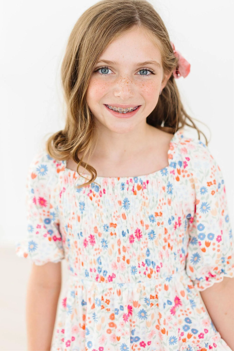 Meadow Magic Smocked Ruffle Dress