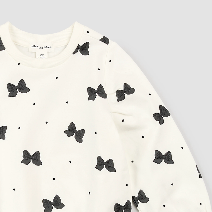 Glitter Bow Sweatshirt