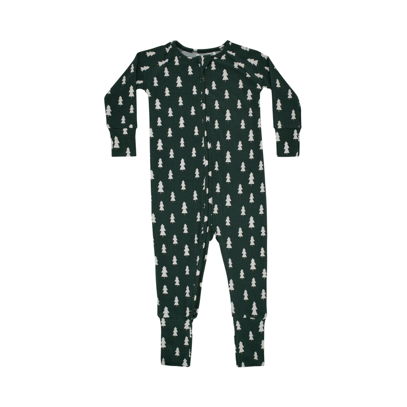 Christmas Trees Zip Romper