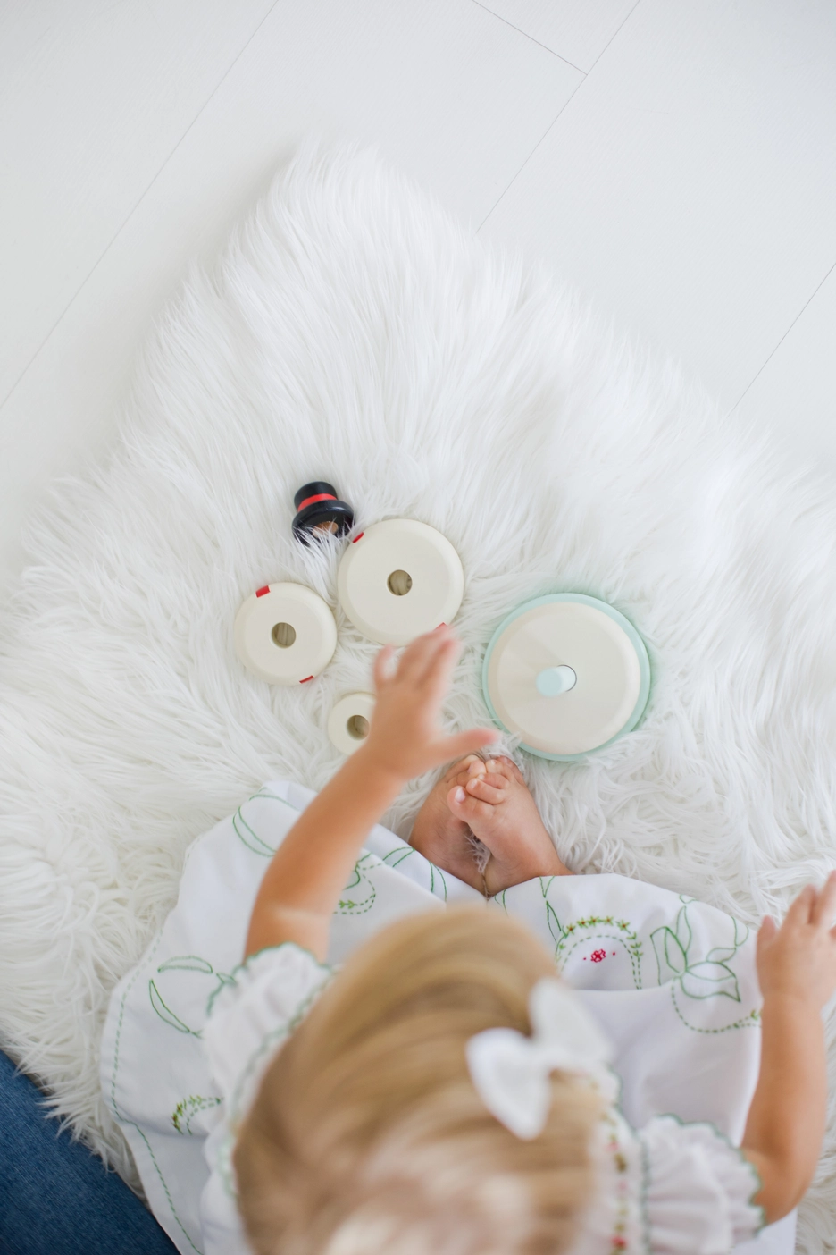 Wooden Snowman Stacking Toy